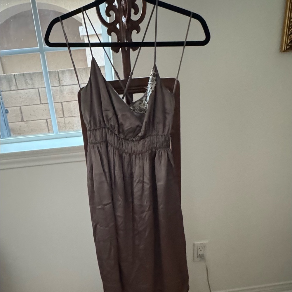 Elegant Brown Women's Dress